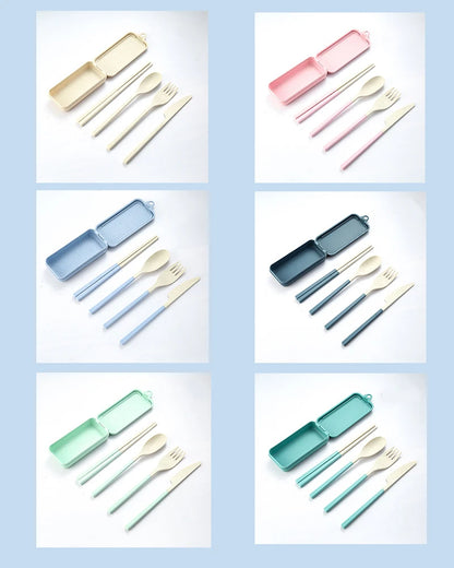 Portable Wheat Straw Cutlery Set