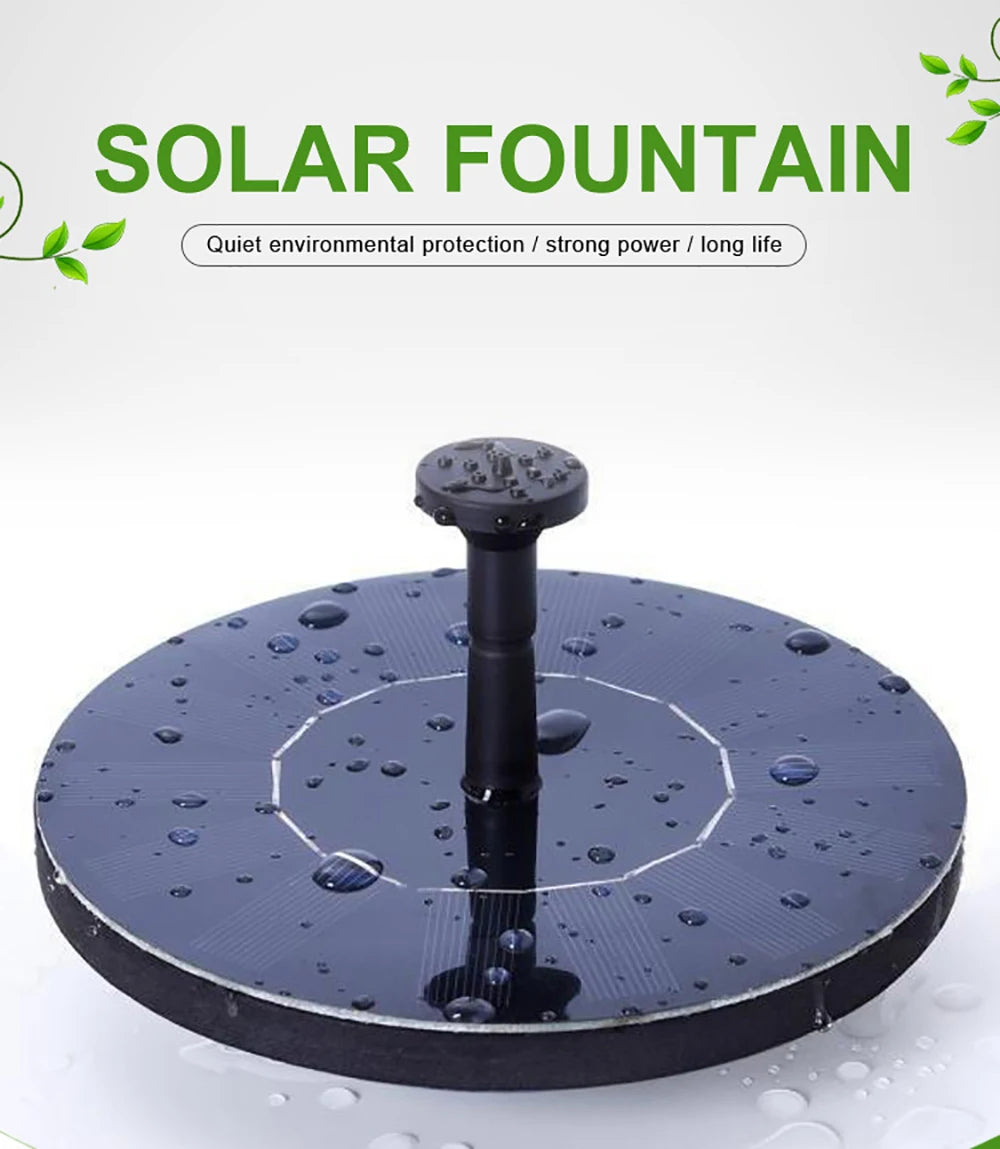 Solar Floating Water Fountain