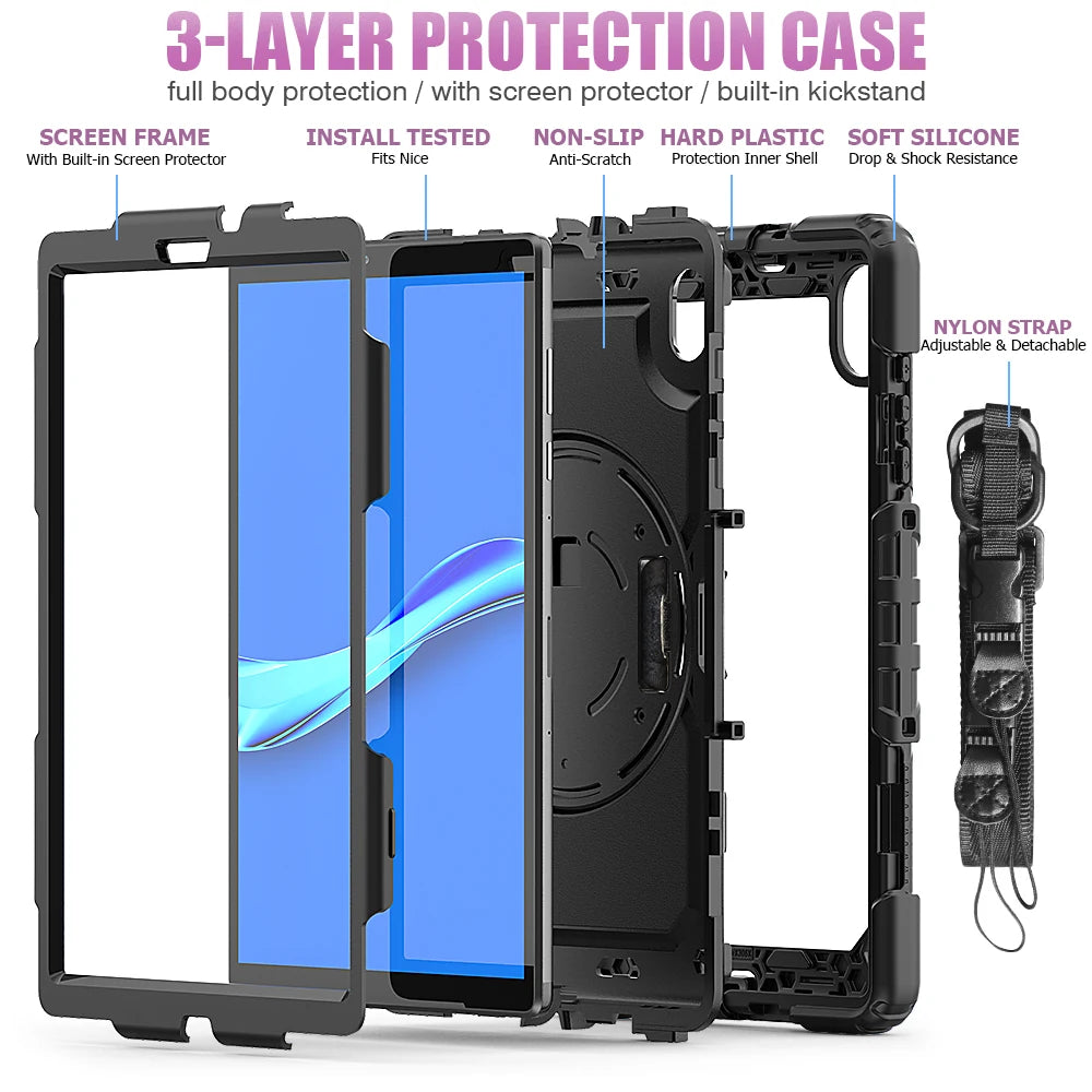 Rugged Tablet Case with Hand Strap