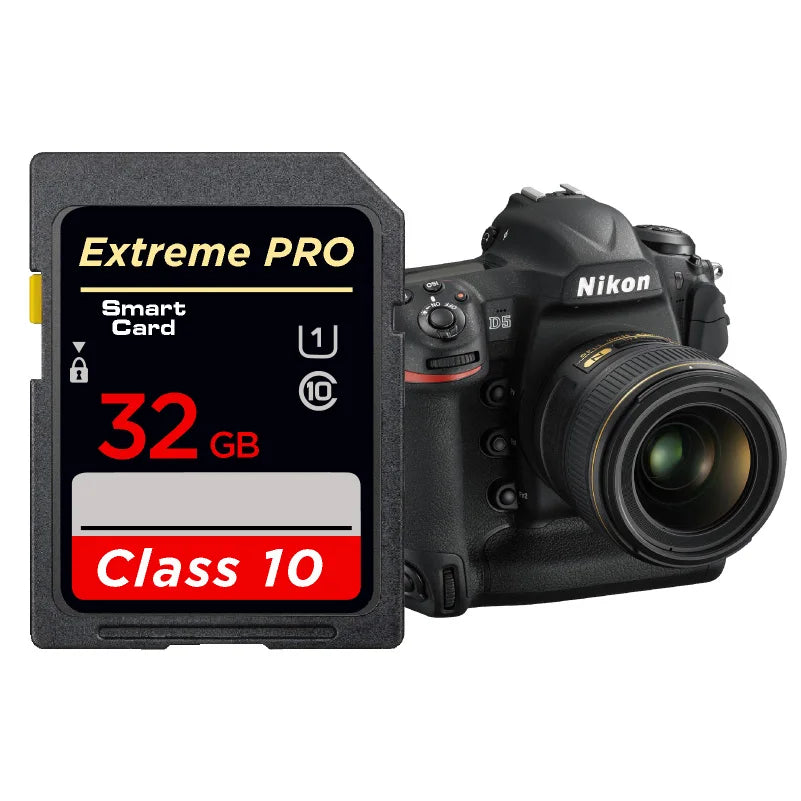 Class 10 UHS-I SDXC Camera Memory Card – A1 V10 Storage Card