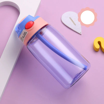 480ml Water Bottle With Straw
