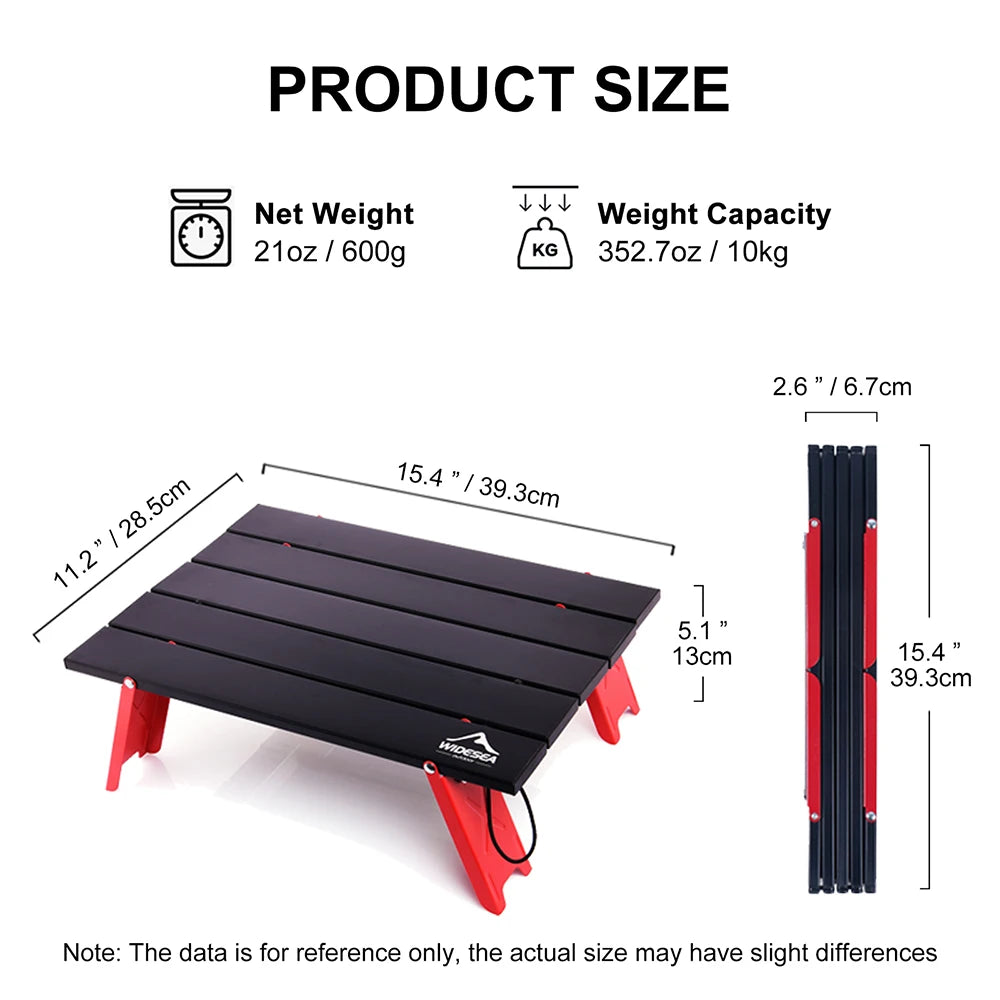 Widesea Camping Mini Foldable Table