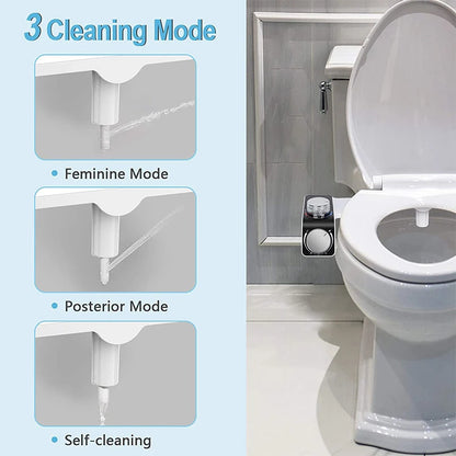 Dual Nozzle Bidet Toilet Seat Attachment