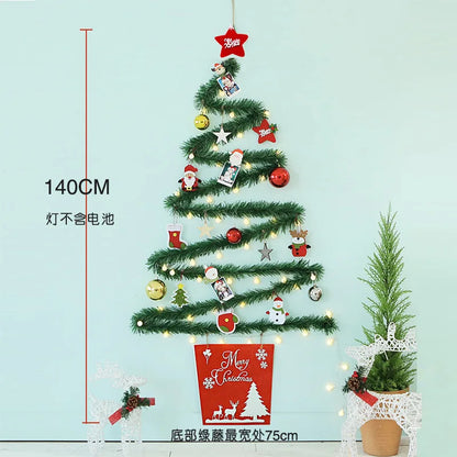DIY Light-Up Christmas Wall Tree