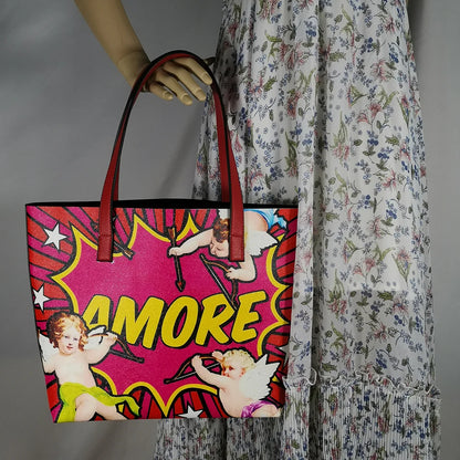 Italian-Inspired Printed PU Leather Tote Bag