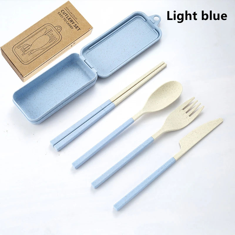 Portable Wheat Straw Cutlery Set