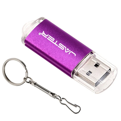 Portable USB 2.0 Memory Stick with Key Ring – Multiple Capacities & Colors