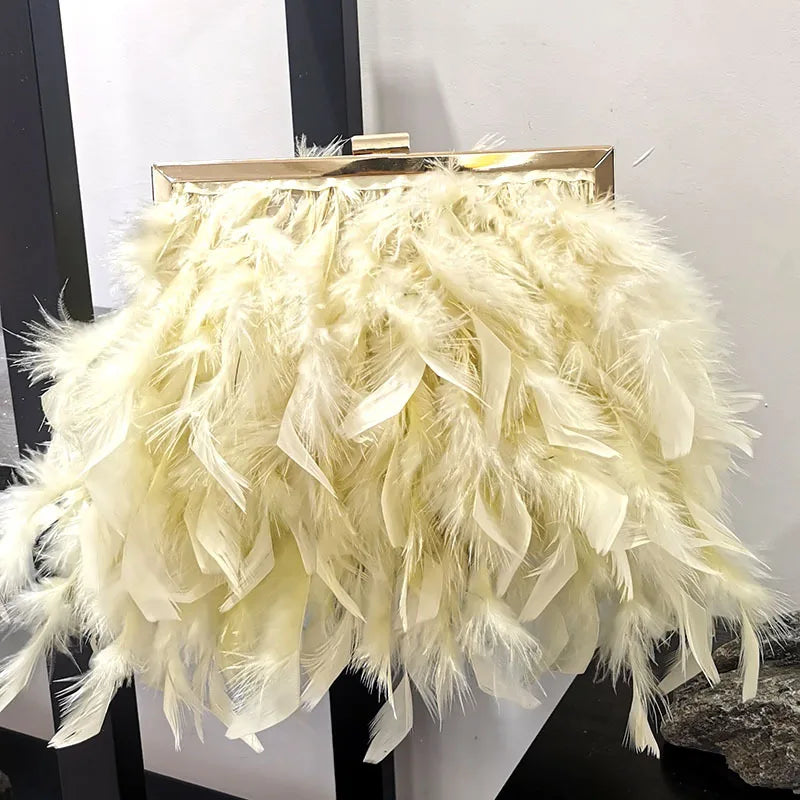 Luxy Moon Feather Handbag