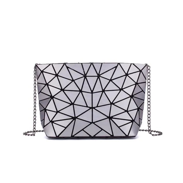 Geometric Chain Crossbody Shoulder Bag