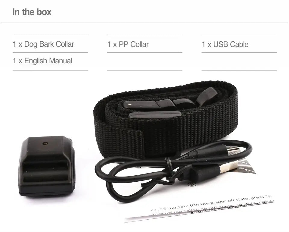 Humane No-Shock Anti-Bark Training Collar for Dogs