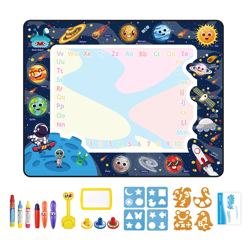 educational game drawing mat dinosaur