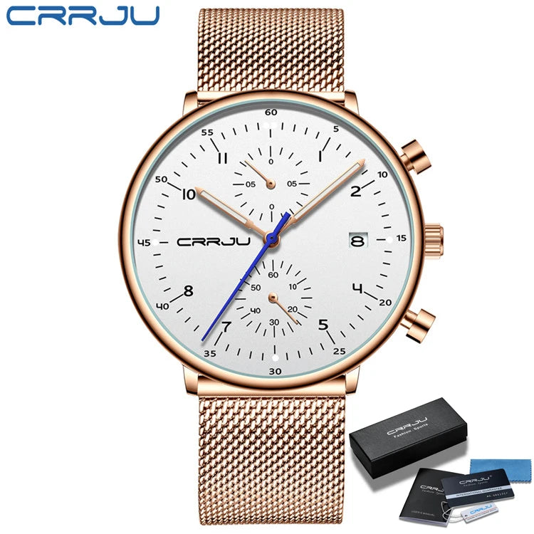 2278 Men's Stainless Steel Quartz Chronograph Watch