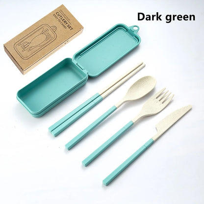 Portable Wheat Straw Cutlery Set
