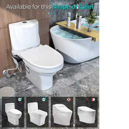 Dual Nozzle Bidet Toilet Seat Attachment