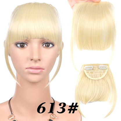 Leeons Short Synthetic Bangs Heat Resistant Hairpieces