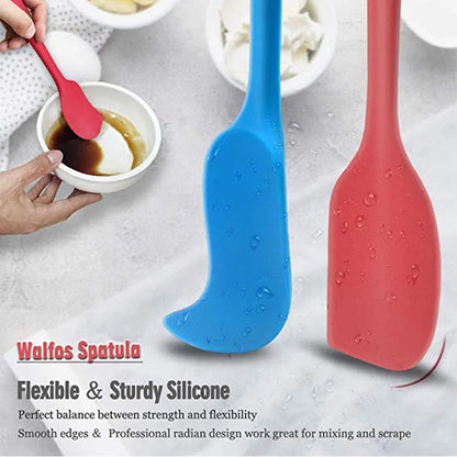 WALFOS Non Stick Butter Cooking Silicone Spatula Set