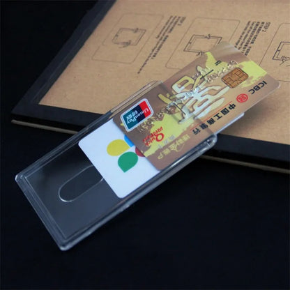 Retractable ID Badge Holder with Card Sleeve