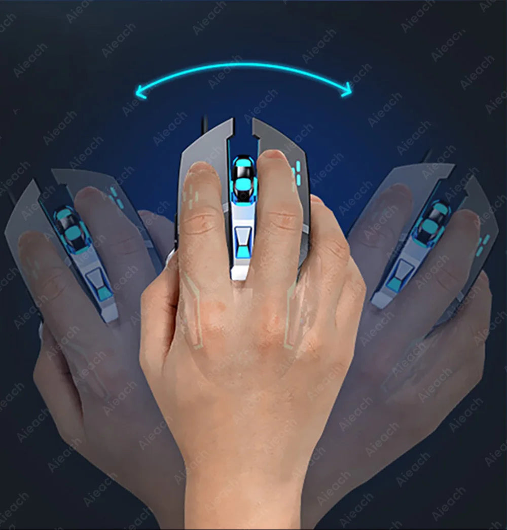 Dual-Mode Wireless RGB Computer Mouse