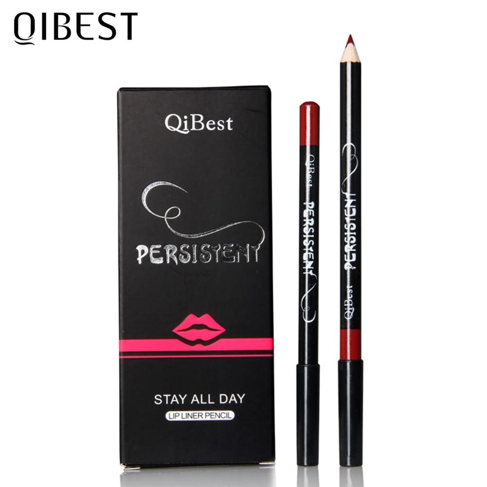 QIBEST 12Colour Long-lasting Matte Lipliner Pencil