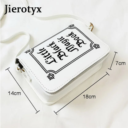 Letter Print PU Leather Crossbody Bag