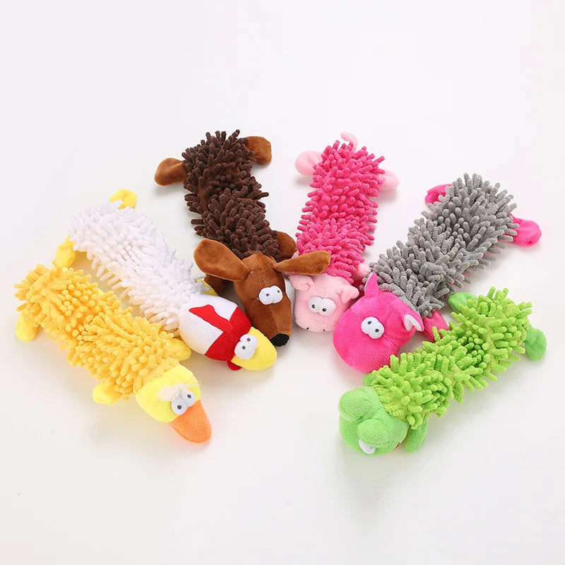 Animal Plush Squeaky Dog Toy