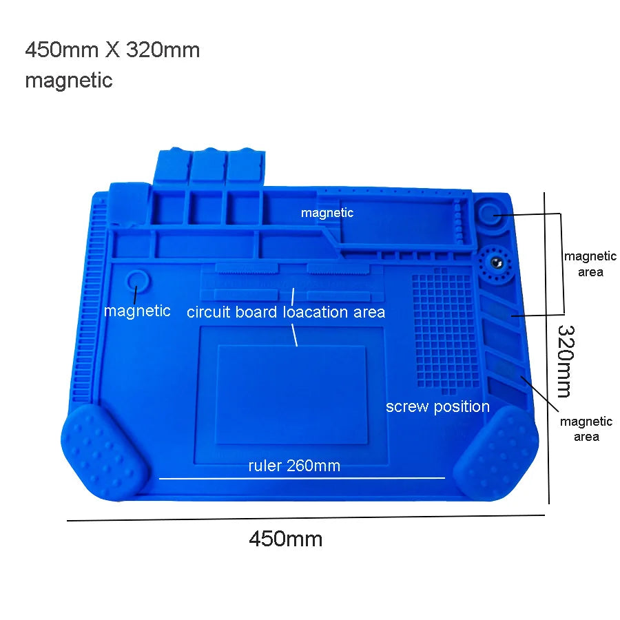 Silicone Soldering Desk Platform Pad