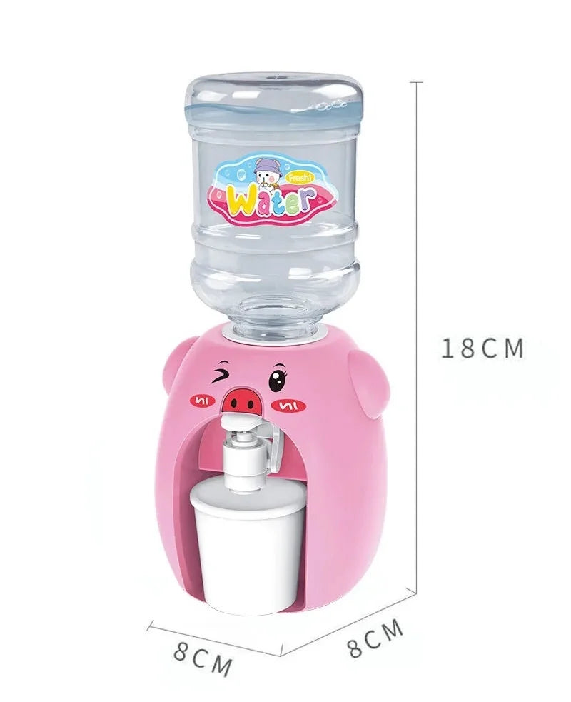 Cartoon Mini Water Cooler with Cup & Bottle