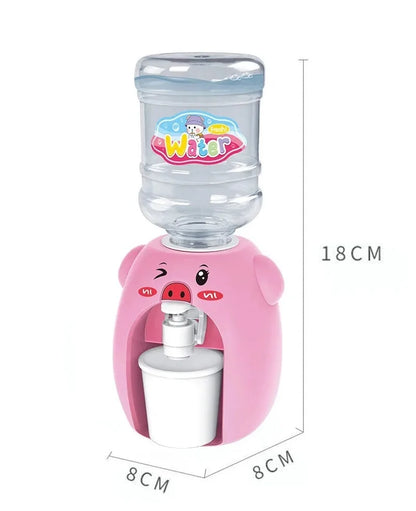 Cartoon Mini Water Cooler with Cup & Bottle