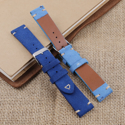 Suede Leather Watch Strap Replacement Band