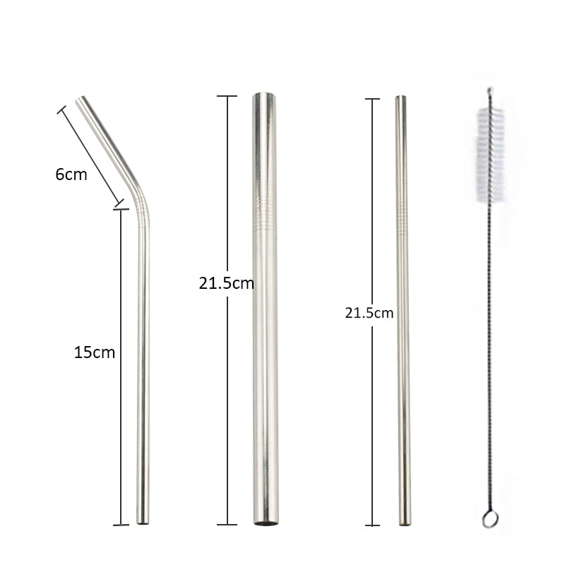 Metal Reusable 304 Stainless Steel Straws