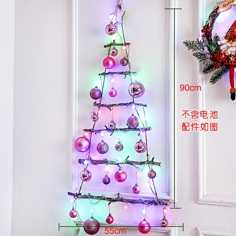 DIY Light-Up Christmas Wall Tree