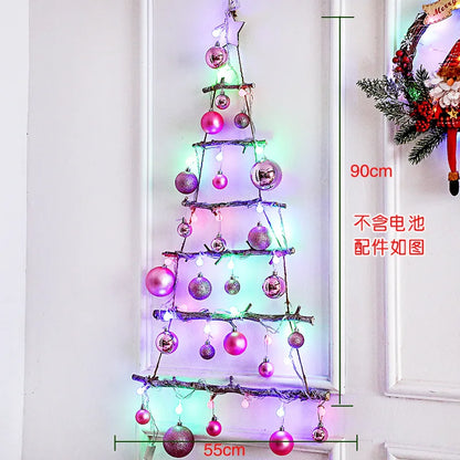 DIY Light-Up Christmas Wall Tree