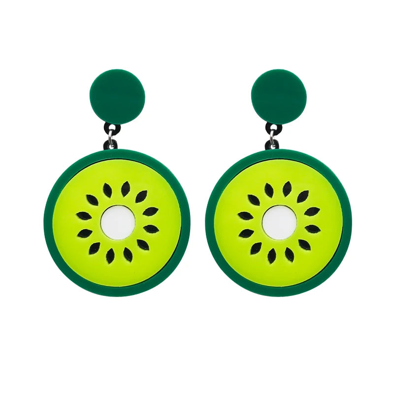 Fruit Vegetables Acrylic Drop Earrings