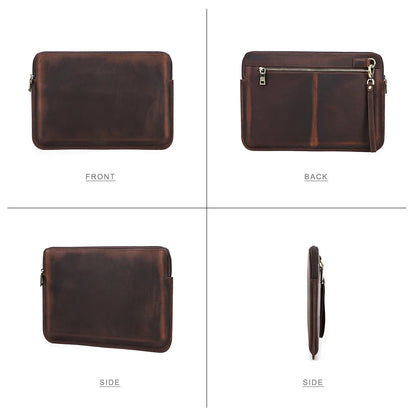 Laptop Briefcase Men Cowhide