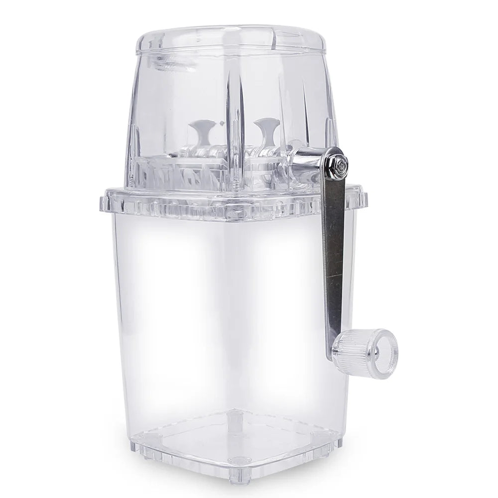 Portable 1.25L Hand Crank Ice Shaver for Drinks, Cocktails & Desserts