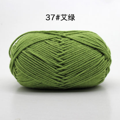 50g/Set 4ply Milk Cotton Knitting Wool Yarn