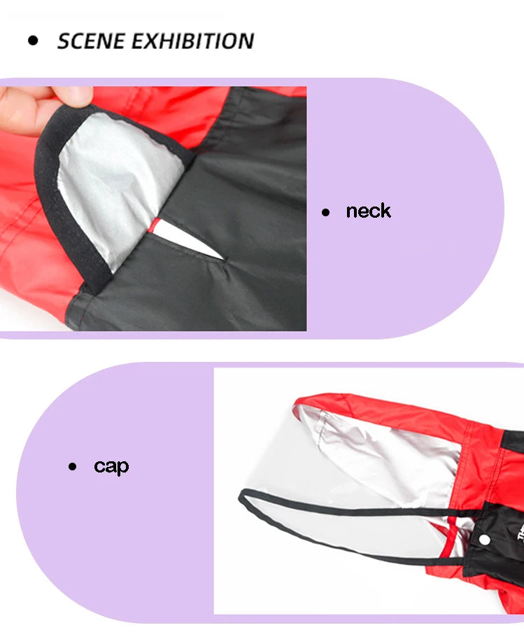 Waterproof Dog Raincoat Jumpsuit