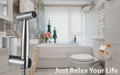 Wall-Mounted Stainless Steel Toilet Spray Kit