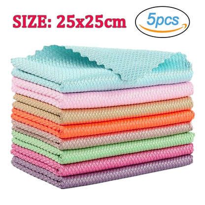 5Pcs Kitchen Cleaning Towel