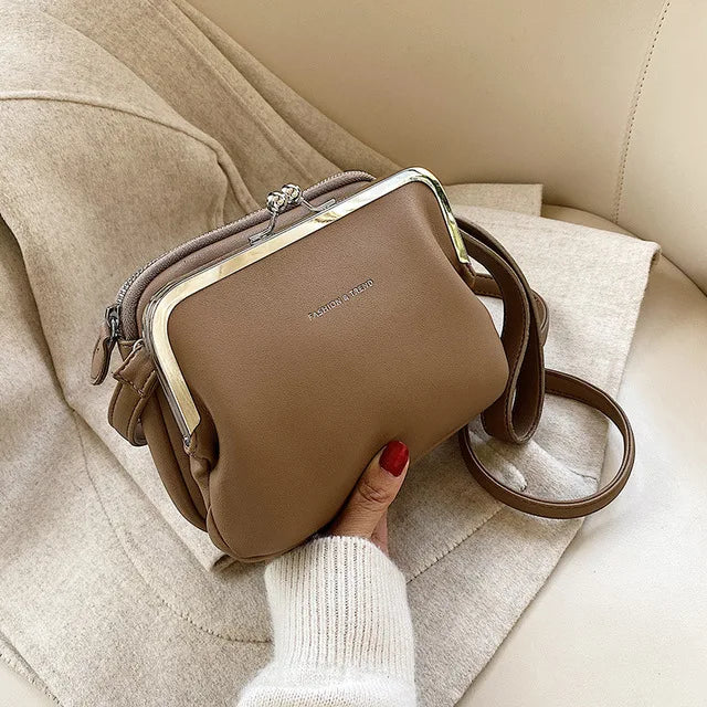 Vintage Leather Crossbody Handbag