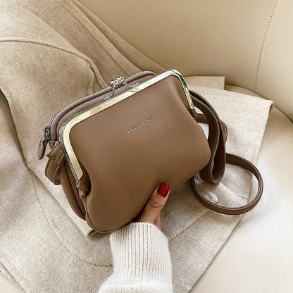 Vintage Leather Crossbody Handbag