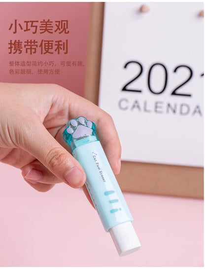Retractable Cat Claw Pencil Eraser