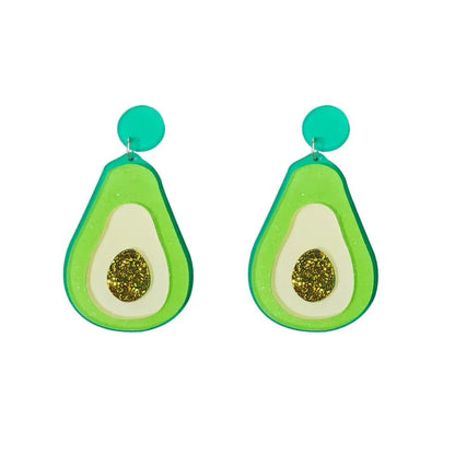 Fruit Vegetables Acrylic Drop Earrings