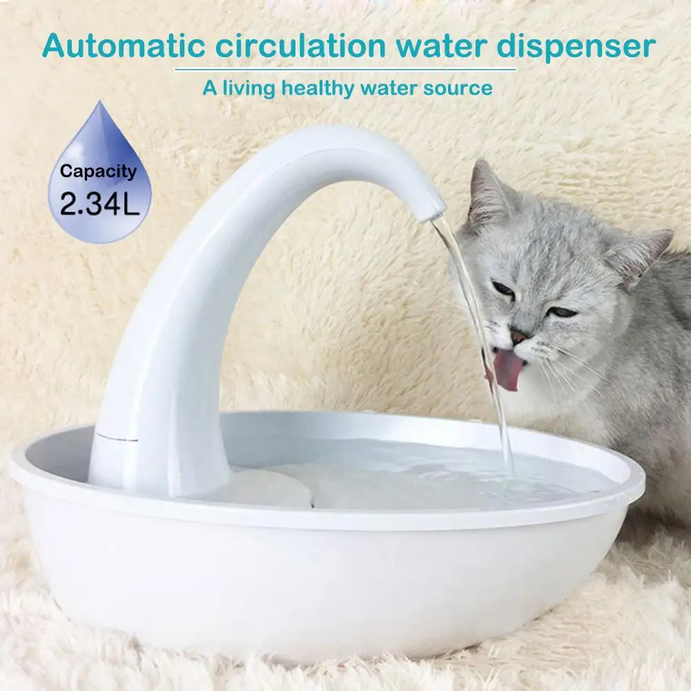 Automatic Swan Cat & Dog Water Fountain Dispenser