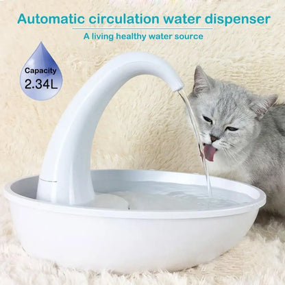 Automatic Swan Cat & Dog Water Fountain Dispenser