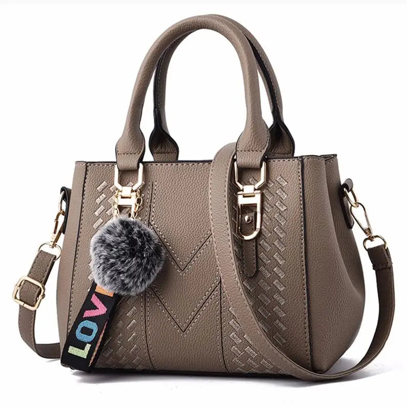 Embroidered Satchel Handbag
