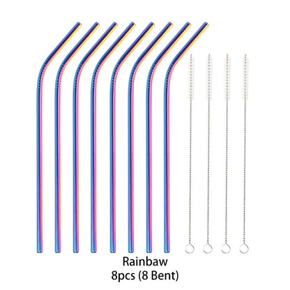 Metal Reusable 304 Stainless Steel Straws