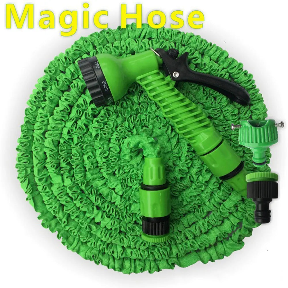 Expandable Garden Hose with Spray Gun