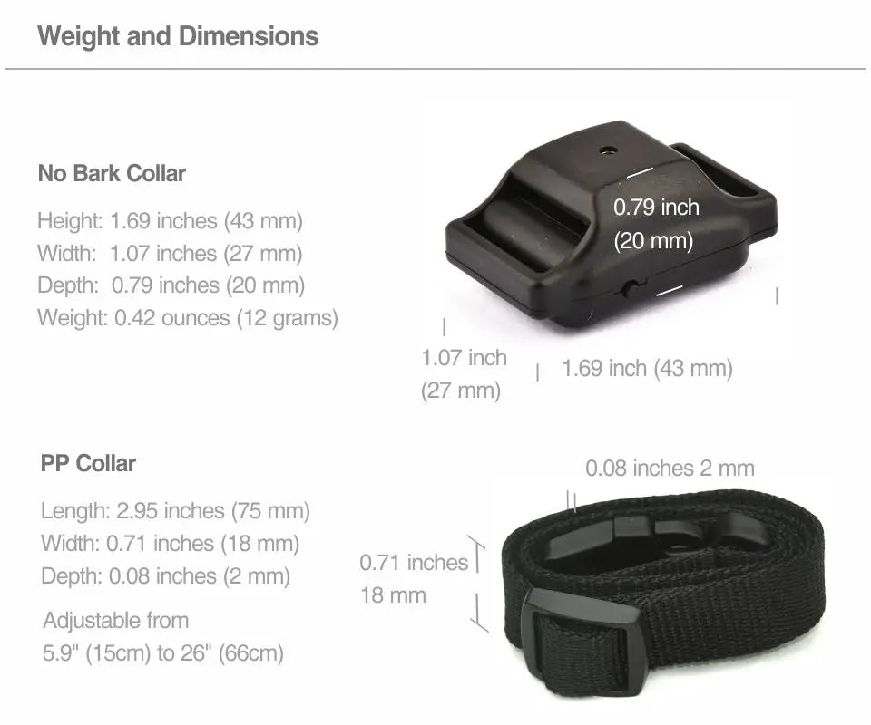 Humane No-Shock Anti-Bark Training Collar for Dogs