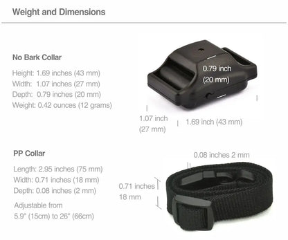 Humane No-Shock Anti-Bark Training Collar for Dogs